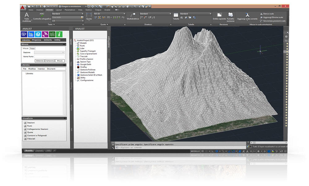 Software CAD Topografico basato su tecnologia Autodesk