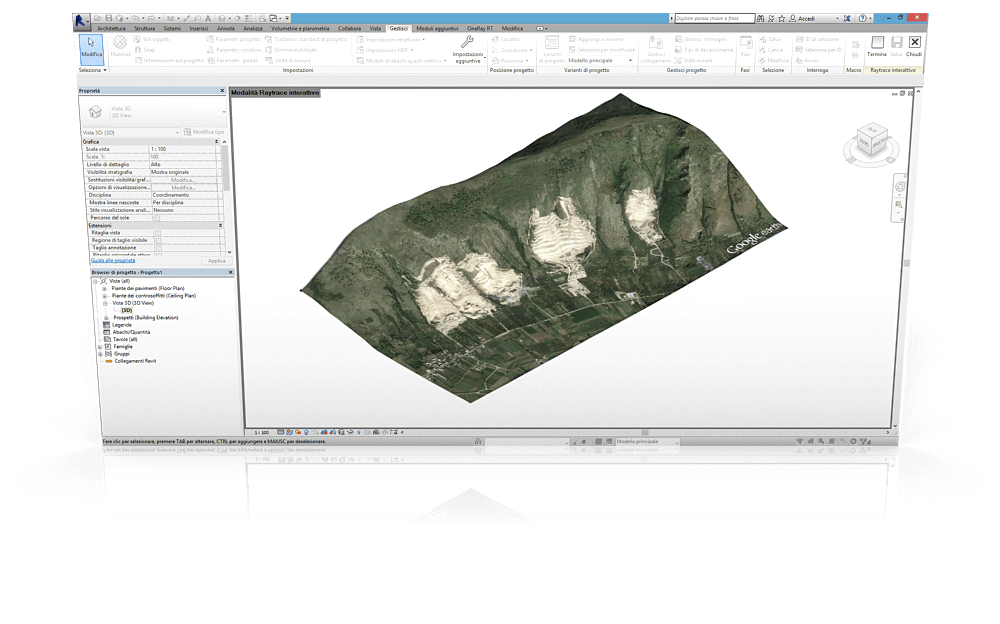 topography setting google earth pro